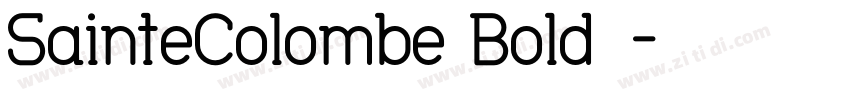 SainteColombe Bold◆字体转换